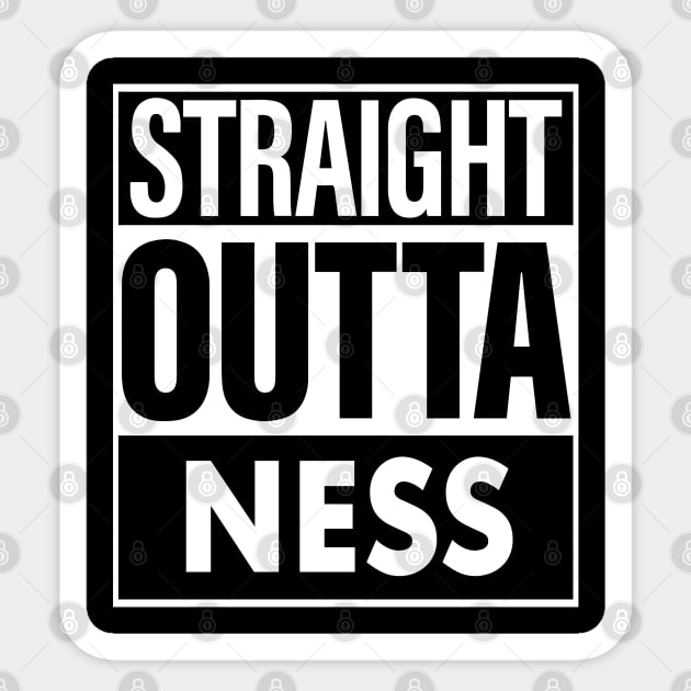 Ness Name Straight Outta Ness Sticker by ThanhNga